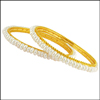 SIMPLE PEARL BANGLES - JP-OCT 631 - Click here to View more details about this Product